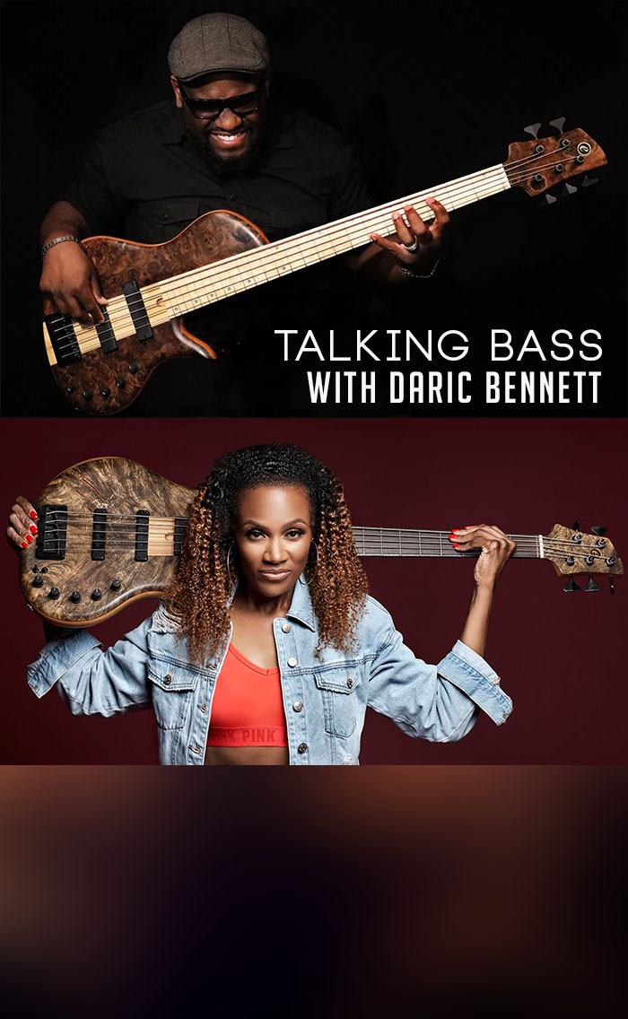 Talking Bass Daric Bennett Podcast flyer